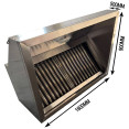 Commercial Stainless Steel Extraction Canopy Hood 1800 x 900 x 500mm | CaterEq CEQNH7706 Commercial Stainless Steel Extraction Canopy Hood 1800 x 900 x 500mm | CaterEq CEQNH7706