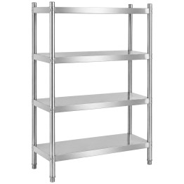 Commercial 4 Tier Stainless Steel Round Leg Storage Shelf 1200 x 400 x 1550mm | CaterEq CEQNH8804 Commercial 4 Tier Stainless Steel Round Leg Storage Shelf 1200 x 400 x 1550mm | CaterEq CEQNH8804