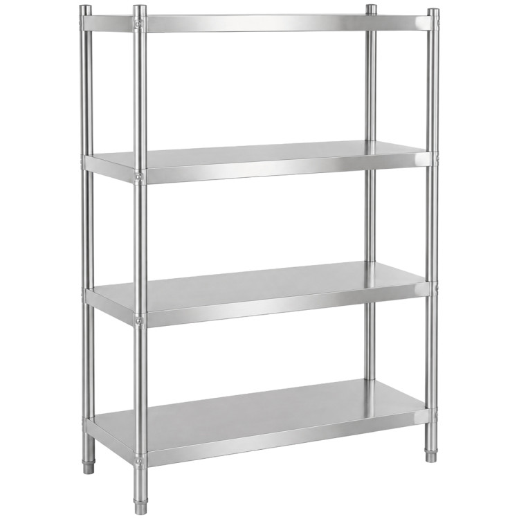 Commercial 4 Tier Stainless Steel Round Leg Storage Shelf 1400 x 400 x 1550mm | CaterEq CEQNH8806 Commercial 4 Tier Stainless Steel Round Leg Storage Shelf 1400 x 400 x 1550mm | CaterEq CEQNH8806