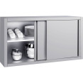 Commercial Stainless Steel Wall Cabinet with Sliding Doors and Inner Shelf 1800x500x650mm | CaterEq CEQNH916 Commercial Stainless Steel Wall Cabinet with Sliding Doors and Inner Shelf 1800x500x650mm | CaterEq CEQNH916