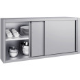 Commercial Stainless Steel Wall Cabinet with Sliding Doors and Inner Shelf 1500x400x650mm | CaterEq CEQNH906 Commercial Stainless Steel Wall Cabinet with Sliding Doors and Inner Shelf 1500x400x650mm | CaterEq CEQNH906