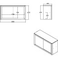 Commercial Stainless Steel Wall Cabinet with Sliding Doors and Inner Shelf 1800x400x650mm | CaterEq CEQNH908 Commercial Stainless Steel Wall Cabinet with Sliding Doors and Inner Shelf 1800x400x650mm | CaterEq CEQNH908