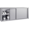 Commercial Stainless Steel Wall Cabinet with Sliding Doors and Inner Shelf 1800x400x650mm | CaterEq CEQNH908 Commercial Stainless Steel Wall Cabinet with Sliding Doors and Inner Shelf 1800x400x650mm | CaterEq CEQNH908