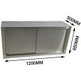 Commercial Stainless Steel Wall Cabinet with Sliding Doors and Inner Shelf 1200x500x650mm | CaterEq CEQNH912 Commercial Stainless Steel Wall Cabinet with Sliding Doors and Inner Shelf 1200x500x650mm | CaterEq CEQNH912