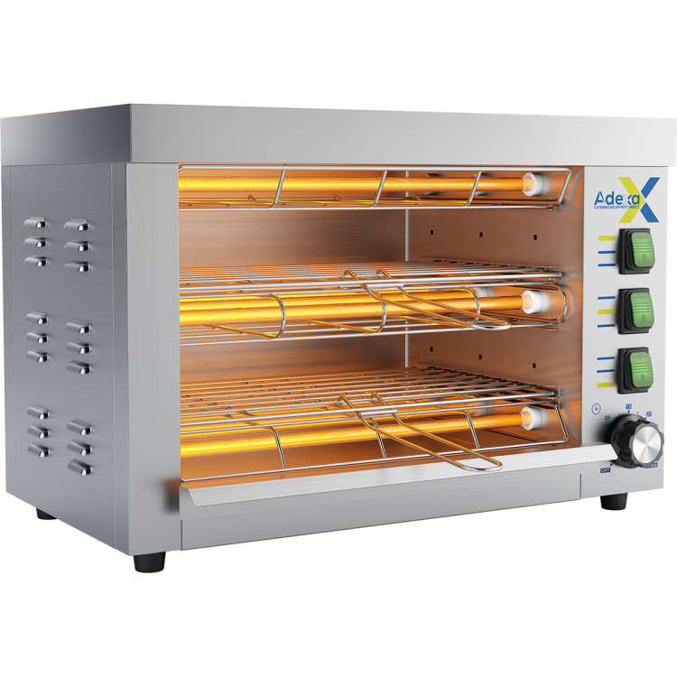 Commercial Quartz Salamander grill oven Double 360x245x295mm 3.25kW - CEQTO360 Commercial Quartz Salamander grill oven Double 360x245x295mm 3.25kW - CEQTO360