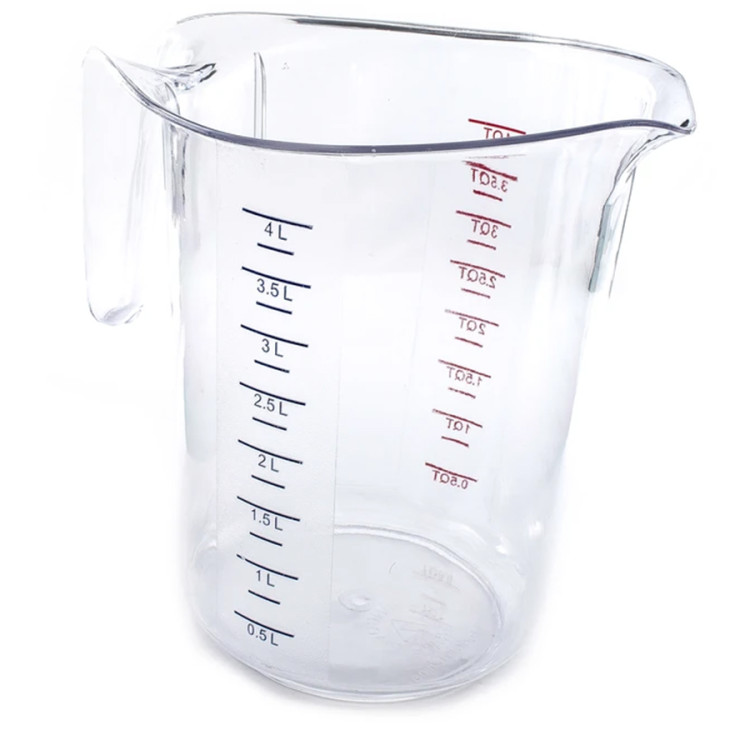 Polycarbonate Measuring Jug 4 litre Heavy duty - CEMC4
