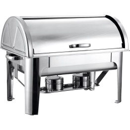 Roll top Chafer GN1/1 Stainless steel Mirror polish 9 litres - CER23301
