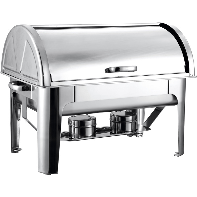 Roll top Chafer GN1/1 Stainless steel Mirror polish 9 litres - CER23301
