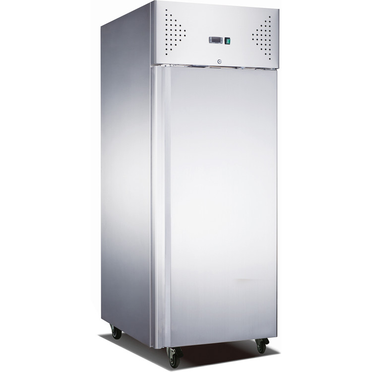 685lt Commercial Refrigerator Stainless Steel Upright cabinet Single door GN2/1 Ventilated cooling - CER650V