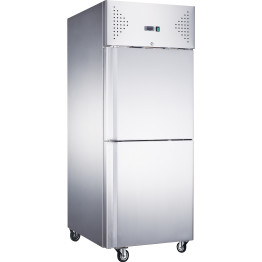 685lt Commercial Refrigerator Stainless Steel Upright with Stable Door GN2/1 Ventilated cooling - CER650VSPLIT