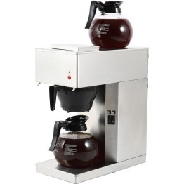 Commercial Filter Coffee maker Manual fill 1 glass jug 2 hotplates - CERB286W