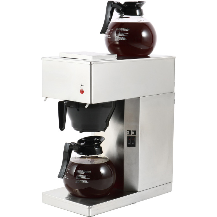 Commercial Filter Coffee maker Manual fill 1 glass jug 2 hotplates - CERB286W