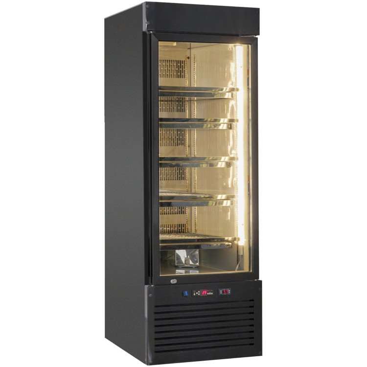 Professional Meat Dry Ageing Maturing Refrigerator 500lt Single Glass Door Black - CERB680B