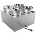 Commercial Electric Bain Marie Countertop Food Warmer 4 × 6.5L Pots 525×583×365mm | CaterEq CERBM7Q Commercial Electric Bain Marie Countertop Food Warmer 4 × 6.5L Pots 525×583×365mm | CaterEq CERBM7Q