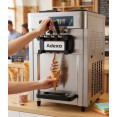Commercial Countertop Soft Ice Cream Machine 16–22L/h 2100W 3 Flavour Twin Hopper 540×750×850mm | CaterEq CERC168G