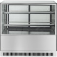 Cake counter 1200x730x1200mm 2 shelves Mirror front LED - CEGN1200RF2