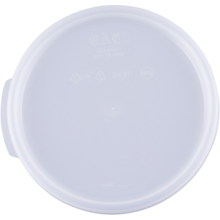 Round Lid for RSC2 and RSC4 Food Storage Containers - CERLID24