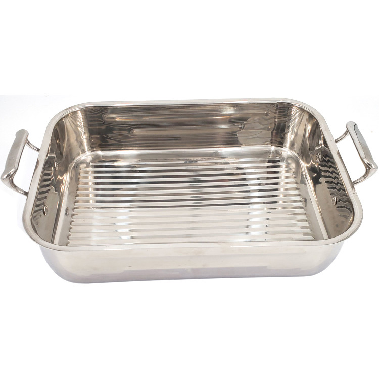 Roasting Pan Stainless steel 370x267x110mm - CERP3726