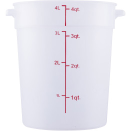 Food Storage Container 4 Litre Translucent Polypropylene - CERSC4