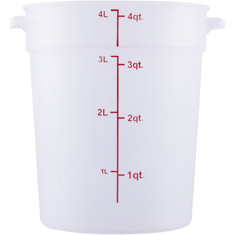 Food Storage Container 4 Litre Translucent Polypropylene - CERSC4