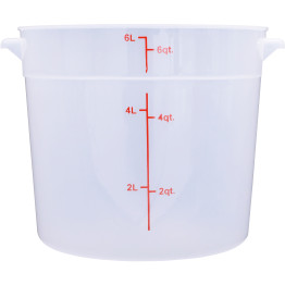 Food Storage Container 6 Litre Translucent Polypropylene - CERSC6 Food Storage Container 6 Litre Translucent Polypropylene - CERSC6