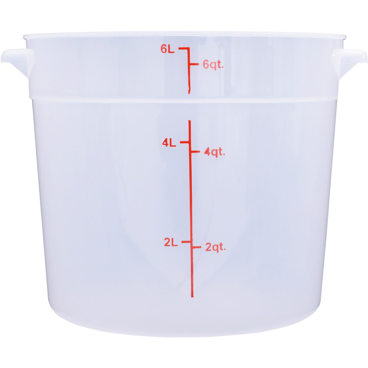 Food Storage Container 6 Litre Translucent Polypropylene - CERSC6 Food Storage Container 6 Litre Translucent Polypropylene - CERSC6