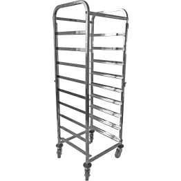 Commercial Dishwasher Basket Trolley Stainless steel 9 levels 550x510x1700mm - CERT5509