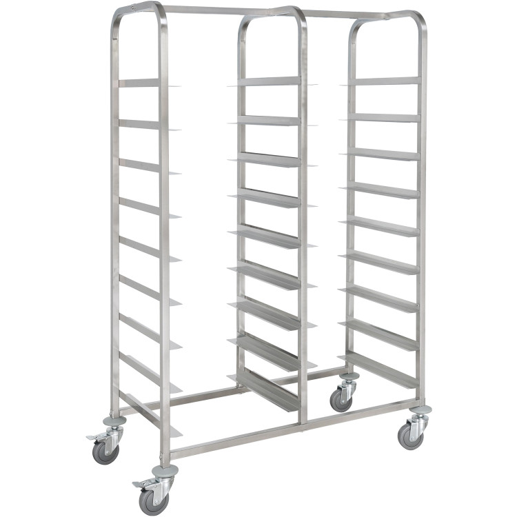 Commercial Dishwasher Basket Trolley Stainless steel 2x9 levels 1185x533x1700mm - CERT5509D