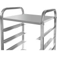 Commercial Dishwasher Basket Trolley with Top shelf Stainless steel 9 levels 550x510x1700mm - CERT5509T