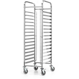 Rack/Tray/Pan Trolley Stainless steel Bakery 600x400mm 15 tier 470x620x1700mm - CE19037