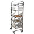 Rack/Tray/Pan Trolley Stainless steel Bakery 600x400mm 15 tier 470x620x1700mm - CE19037