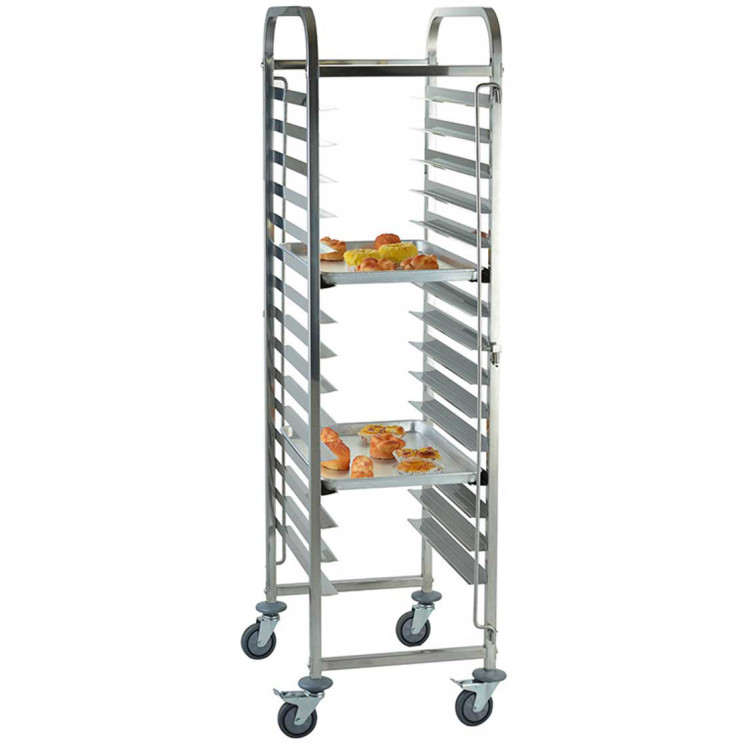 Rack/Tray/Pan Trolley Stainless steel for 660x460mm sheet pan 15 tier - CERT7515