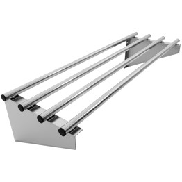 Commercial Stainless Steel Wall Mounted Rack 800×300×230mm 4 Tube | CaterEq CERTW130080