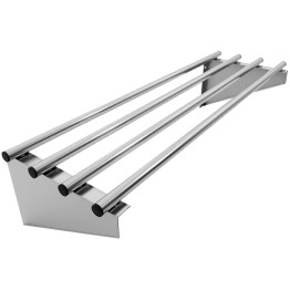 Commercial Stainless Steel Wall Mounted Rack 900×300×230mm 4 Tube | CaterEq CERTW130090