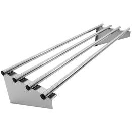 Commercial Stainless Steel Wall Mounted Rack 1000×300×230mm 4 Tube | CaterEq CERTW130100