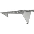 Commercial Stainless Steel Non-Slip Wall Mount Shelf 1200 x 300 x 230mm | CaterEq CERTW31230