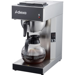 Commercial Filter Coffee Maker Manual Fill 1 Glass Jug 2 Hotplates - CERB286