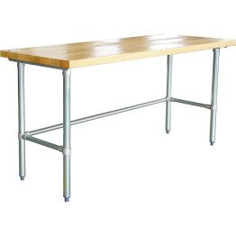 Bakery Work table Wood top 1500x600x900mm - CERWTG600X1500
