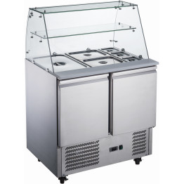 Saladette with Glass Display 2 doors - CES92SQ