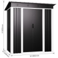 Outdoor Steel Storage Shed 6 x 4ft 1800 x 1200 x 1850mm | CaterEq CESART102 Outdoor Steel Storage Shed 6 x 4ft 1800 x 1200 x 1850mm | CaterEq CESART102