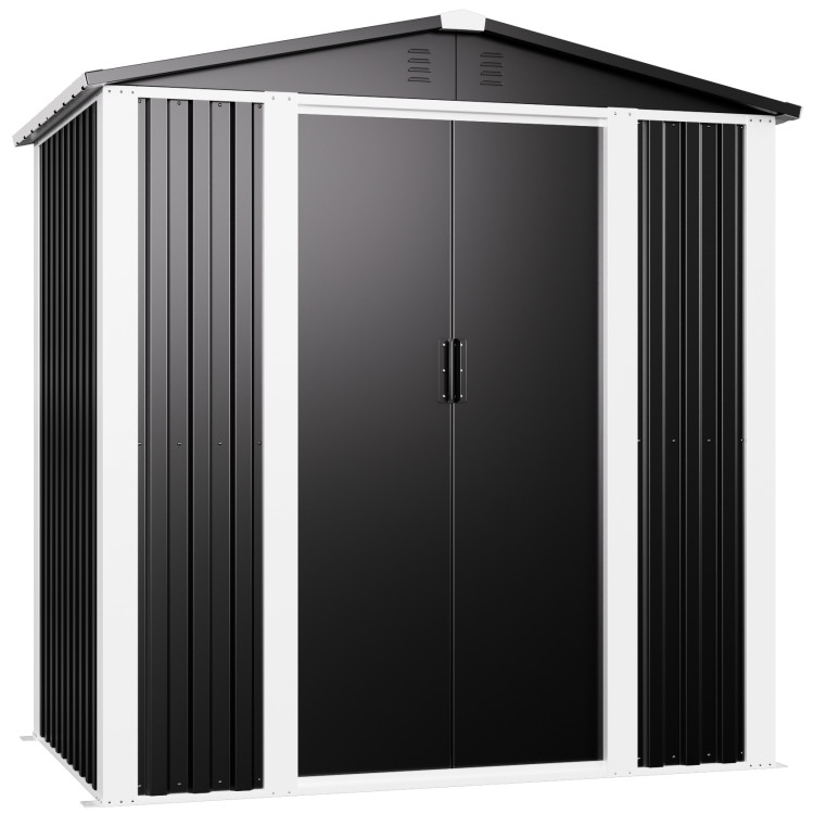 Outdoor Steel Storage Shed 6 x 4ft 1800 x 1200 x 1850mm | CaterEq CESART106 Outdoor Steel Storage Shed 6 x 4ft 1800 x 1200 x 1850mm | CaterEq CESART106