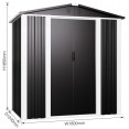 Outdoor Steel Storage Shed 6 x 4ft 1800 x 1200 x 1850mm | CaterEq CESART106 Outdoor Steel Storage Shed 6 x 4ft 1800 x 1200 x 1850mm | CaterEq CESART106