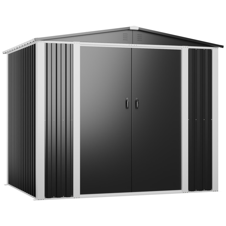 Outdoor Steel Storage Shed 8 x 6ft 2400 x 1800 x 2050mm | CaterEq CESART108 Outdoor Steel Storage Shed 8 x 6ft 2400 x 1800 x 2050mm | CaterEq CESART108