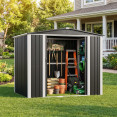 Outdoor Steel Storage Shed 8 x 6ft 2400 x 1800 x 2050mm | CaterEq CESART108 Outdoor Steel Storage Shed 8 x 6ft 2400 x 1800 x 2050mm | CaterEq CESART108