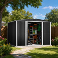 Outdoor Steel Storage Shed 10 x 10ft 3000 x 3000 x 2050mm | CaterEq CESART114 Outdoor Steel Storage Shed 10 x 10ft 3000 x 3000 x 2050mm | CaterEq CESART114