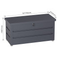 Lockable Outdoor Steel Storage Box 1190 x 520 x 587mm | CaterEq CESART118 Lockable Outdoor Steel Storage Box 1190 x 520 x 587mm | CaterEq CESART118