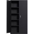 Professional Black Steel Cabinet 2 Doors 800x400x1800mm - CESART202 Professional Black Steel Cabinet 2 Doors 800x400x1800mm - CESART202