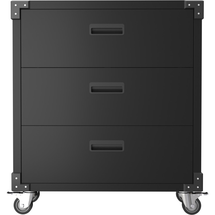 Professional Black 3 Drawer Steel Tool Cabinet 800x420x900mm - CESART218 Professional Black 3 Drawer Steel Tool Cabinet 800x420x900mm - CESART218