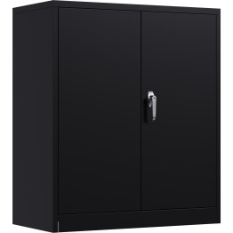 Professional Black Steel Cabinet 2 Doors 800x400x900mm - CESART244