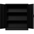 Professional Black Steel Cabinet 2 Doors 800x400x900mm - CESART244